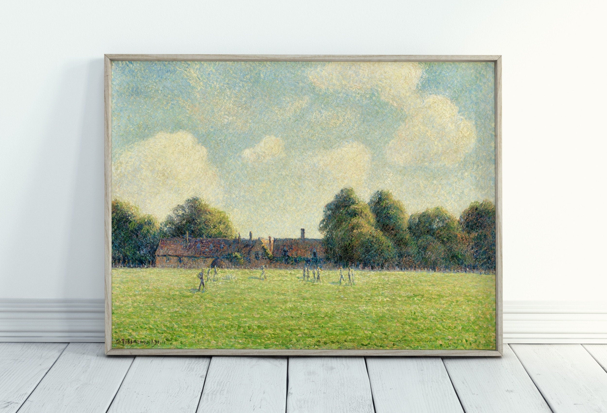 Hampton Court Landscape Painting Printable Famous Art Print. Instant Download Vintage Fine Art. Country Farmhouse Decor Digital Download