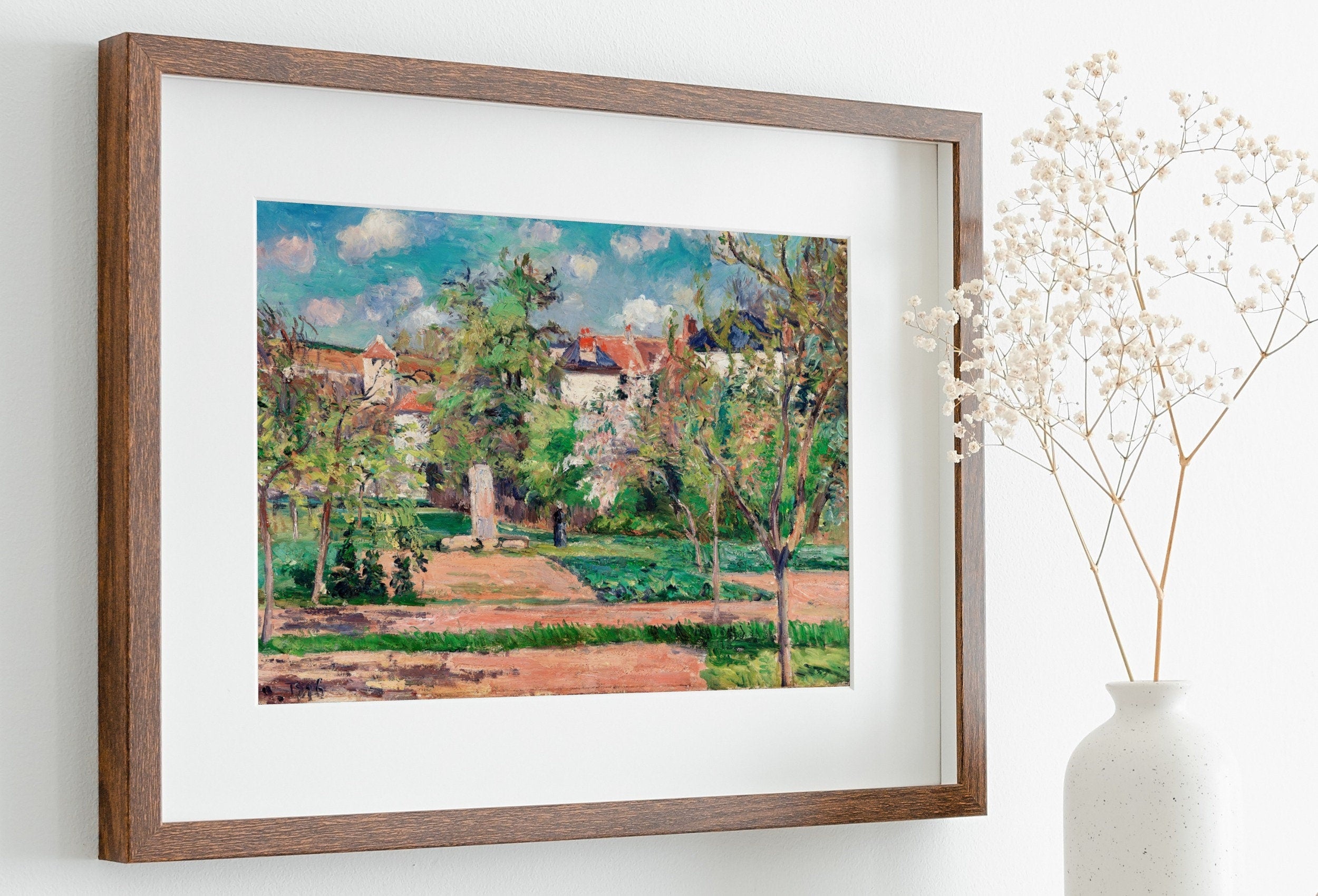 The Garden in the Sun Famous French Countryside Painting. Instant Download Vintage Decor. Botanical Print. Printable Wall Art. Vintage Decor