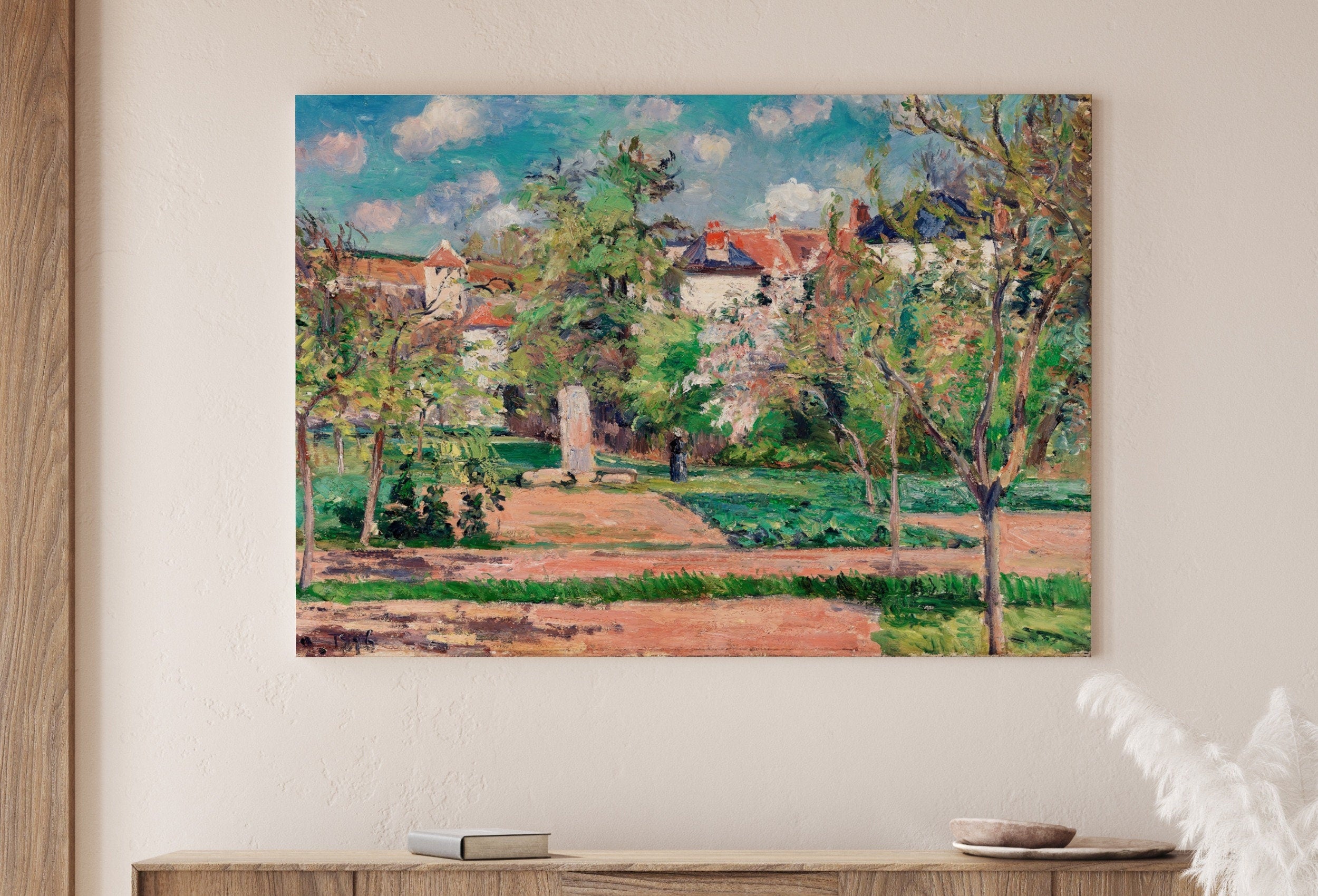 The Garden in the Sun Famous French Countryside Painting. Instant Download Vintage Decor. Botanical Print. Printable Wall Art. Vintage Decor
