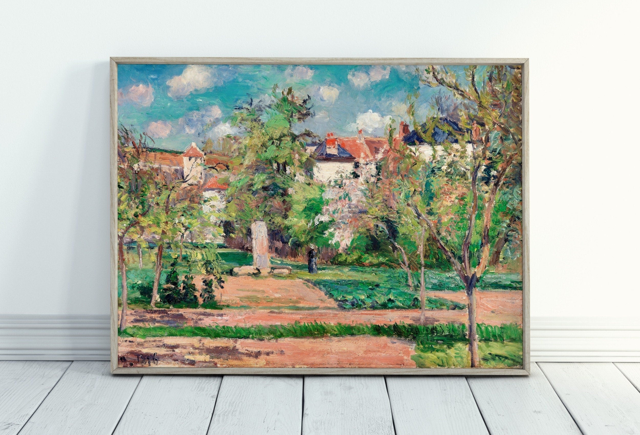 The Garden in the Sun Famous French Countryside Painting. Instant Download Vintage Decor. Botanical Print. Printable Wall Art. Vintage Decor