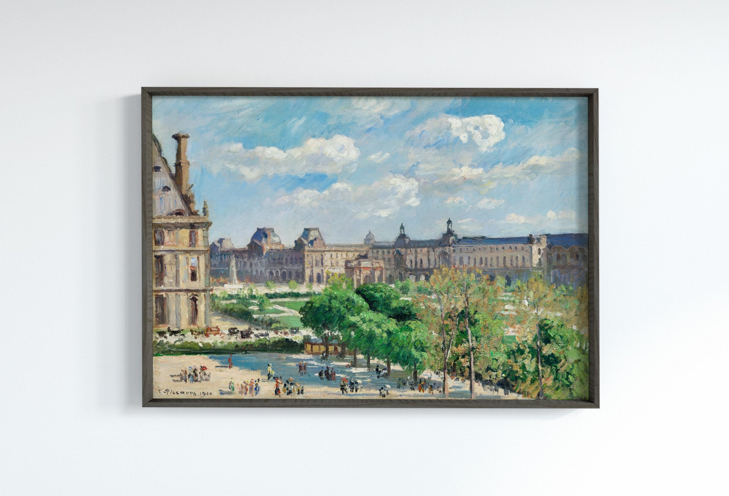 View of the Place du Carrousel in Paris Painting. Printable Famous Art Print. Instant Download Vintage Cityscape Wall Decor. Fine Art Print