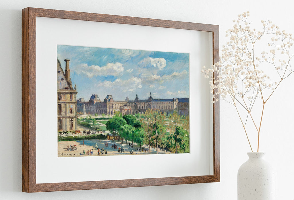 View of the Place du Carrousel in Paris Painting. Printable Famous Art Print. Instant Download Vintage Cityscape Wall Decor. Fine Art Print