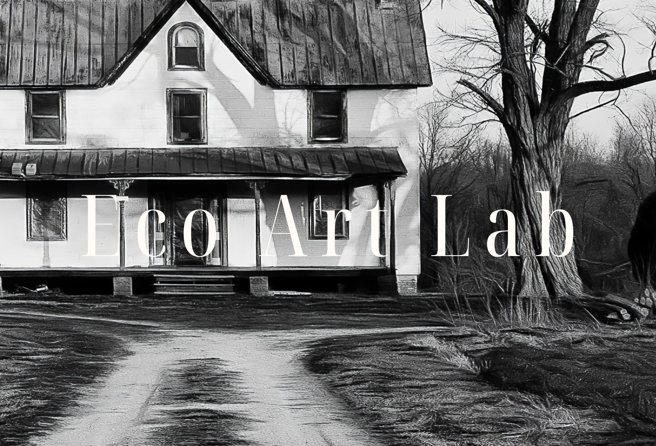 Abandoned Haunted House Halloween Print. Halloween Printable Wall Art. Scary Halloween Painting. Instant Download Art Print. Fall Decor