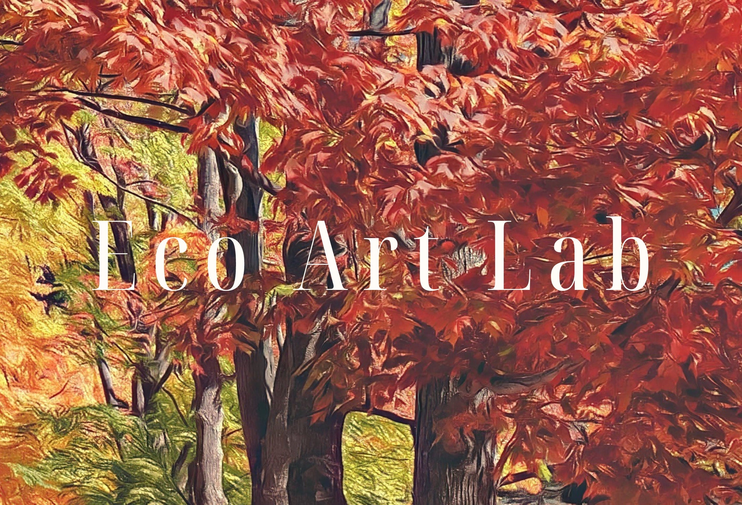 Samsung Frame TV Art 4K Forest Trail in Autumn Landscape Digital Painting. Instant Download Fall Art for the Samsung Frame TV. Art for TV