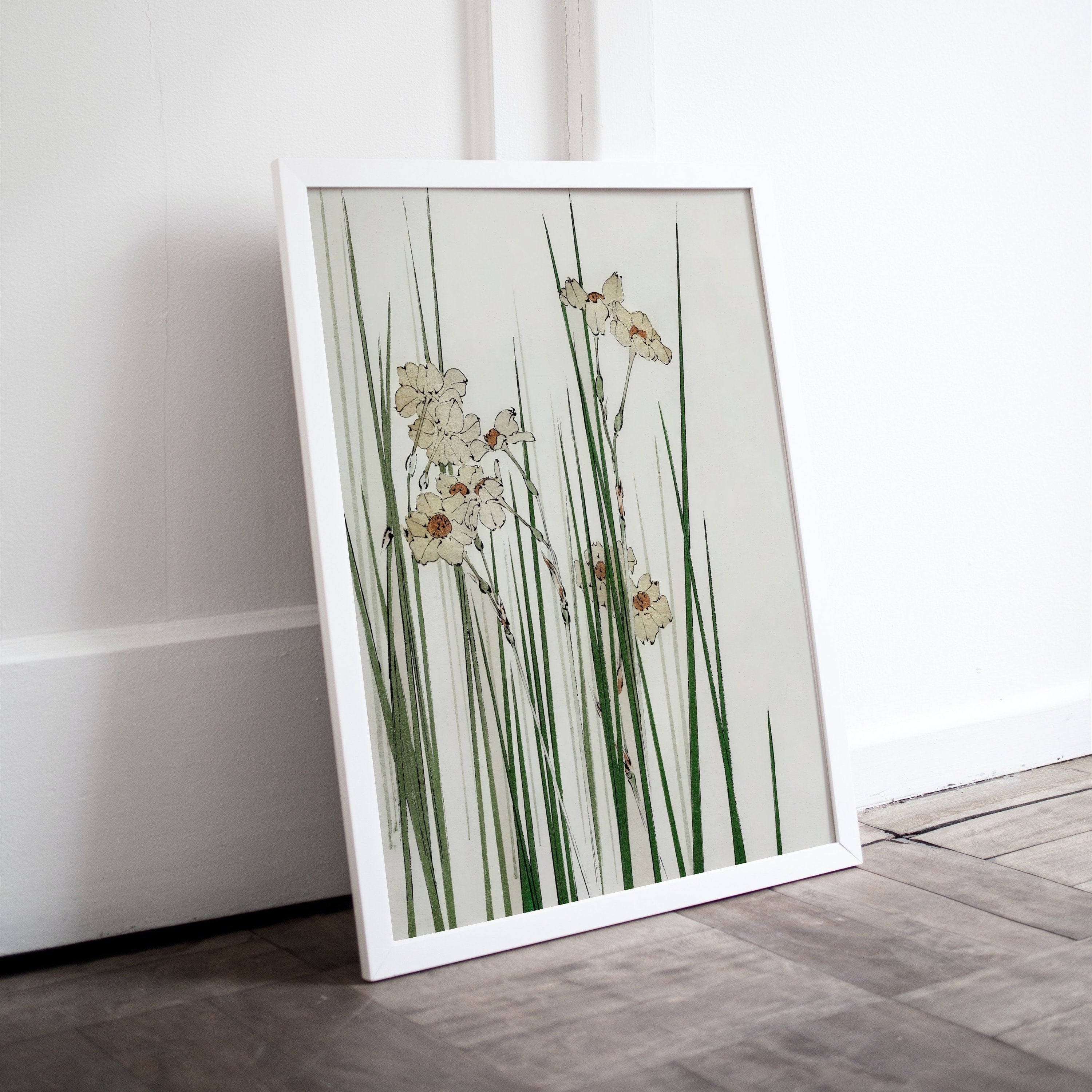 Vintage Japanese Wall Art Jonquil Illustration Printable Poster. Digitally Enhanced 19th Century Japanese Vintage Wall Art Japanese Painting – Printable Wall Art Digital Download – Digital Download