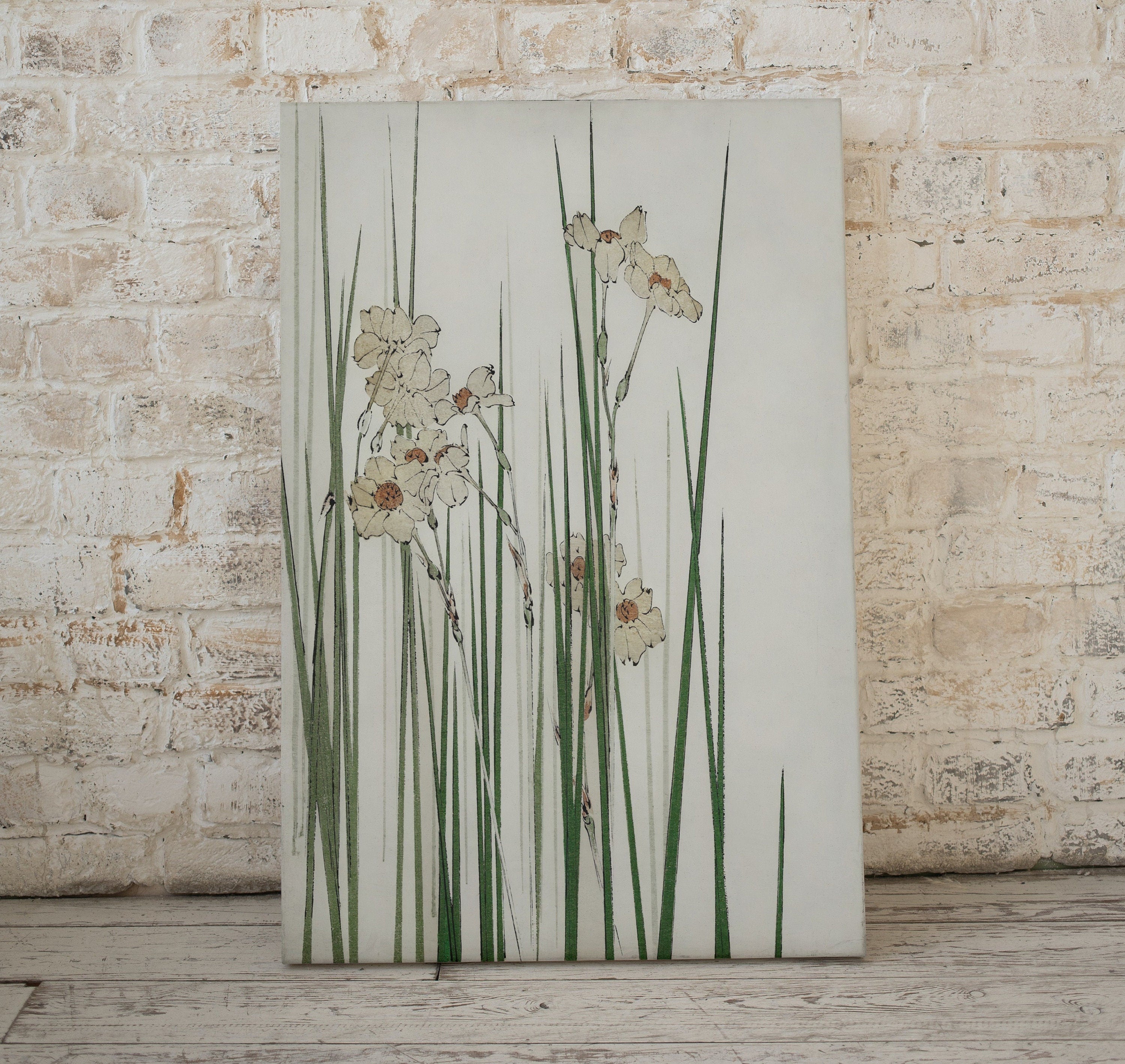 Vintage Japanese Wall Art Jonquil Illustration Printable Poster. Digitally Enhanced 19th Century Japanese Vintage Wall Art Japanese Painting – Printable Wall Art Digital Download – Digital Download