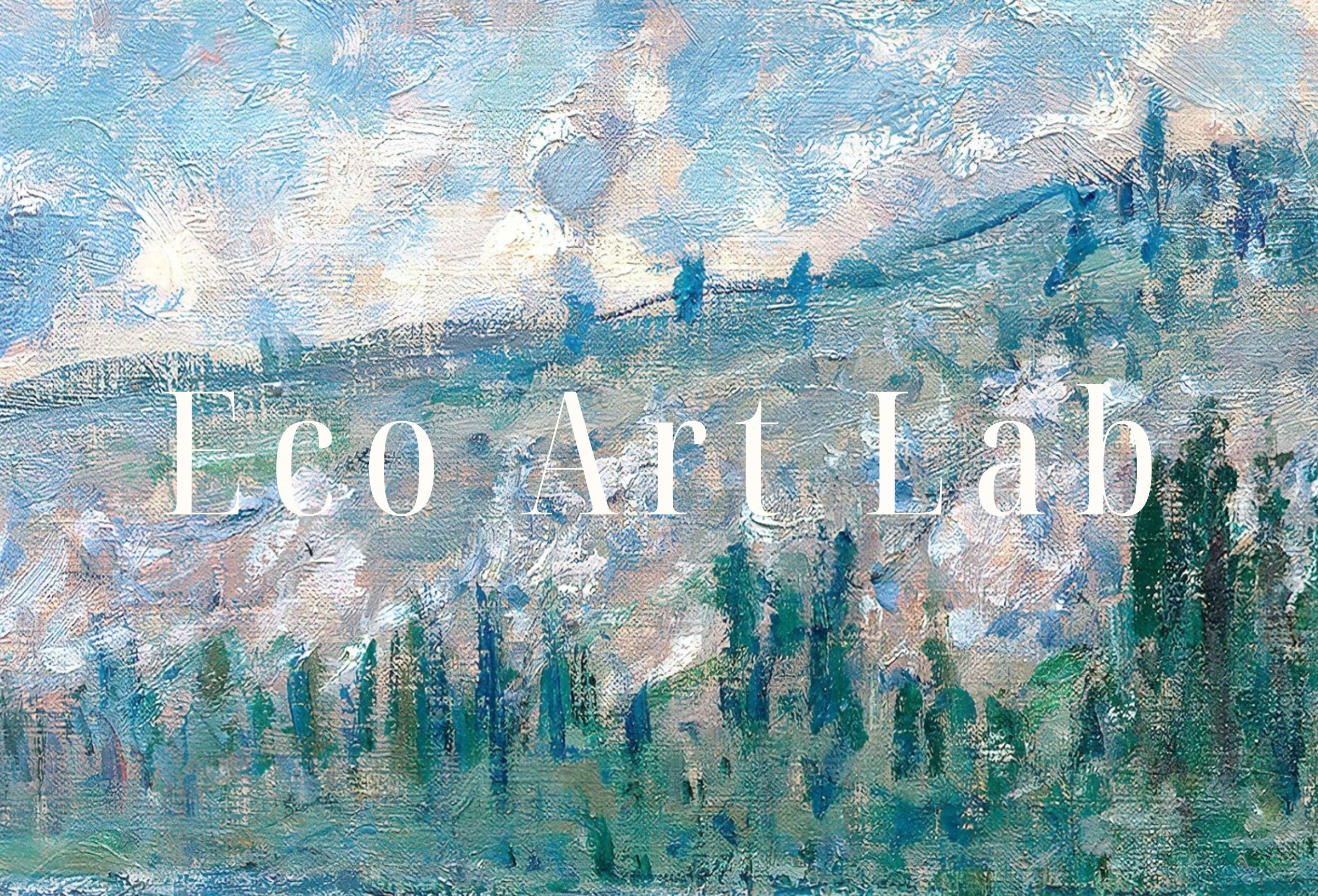 The Seine at Vétheuil Claude Monet Famous Painting. Instant Download Vintage Decor. Monet Landscape Art. Printable Wall Art. Vintage Decor