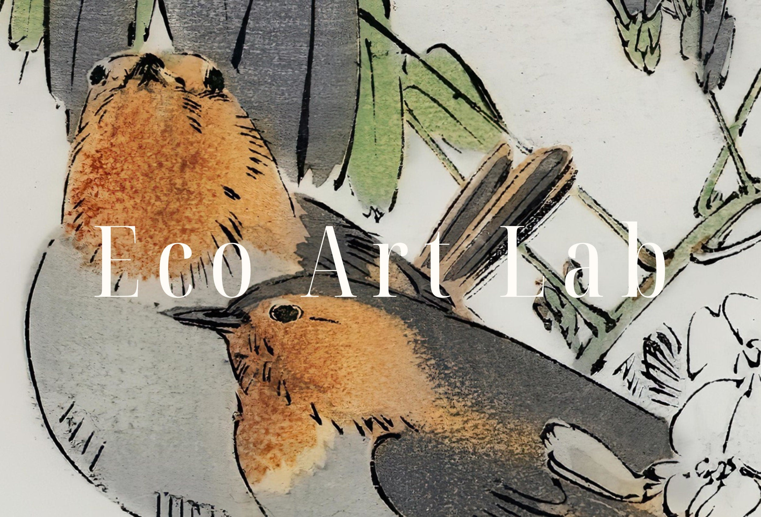 Vintage Sparrows Perched On a Branch Japanese Painting. Japanese Wall Art Printable Poster. 19th Century Japanese Vintage Wall Art, Bird Art – Printable Wall Art Digital Download – Digital Download