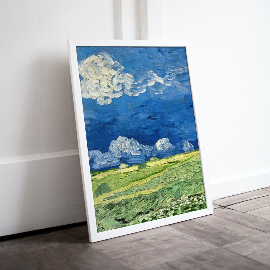 Wheatfield Under Thunderclouds Vincent van Gogh Printable Famous Art Prints. Instant Download van Gogh Print Vintage Painting Fine Art Print