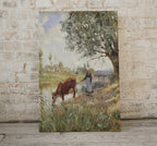 Countryside Landscape Printable Famous Painting Art Print. Instant Download Vintage Fine Art Print. Country Farmhouse Decor Digital Download