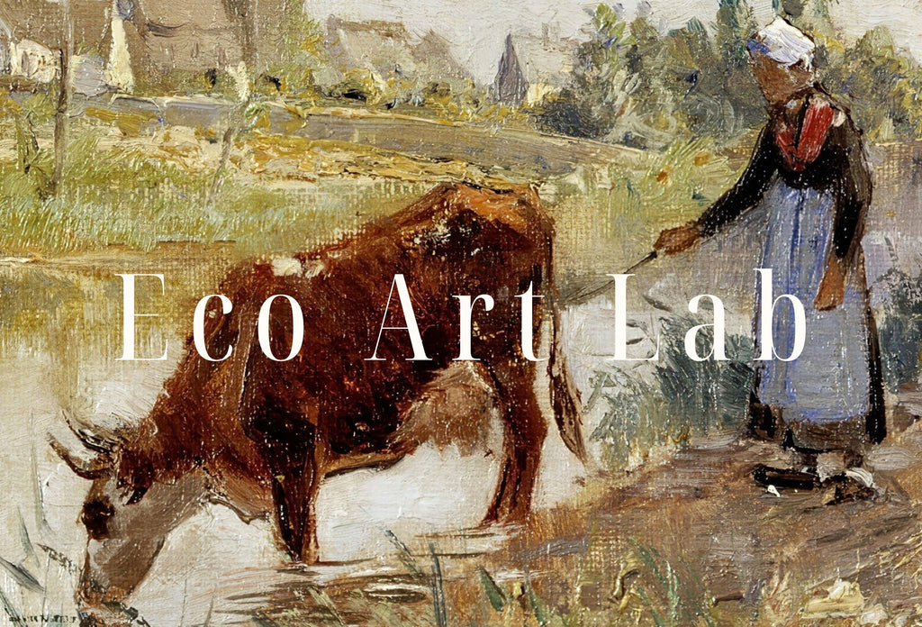 Countryside Landscape Printable Famous Painting Art Print. Instant Download Vintage Fine Art Print. Country Farmhouse Decor Digital Download