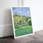 Vintage Impressionist French Countryside Antique Landscape Painting. Country Fine Art Print Wall Decor. Printable Instant Download Art