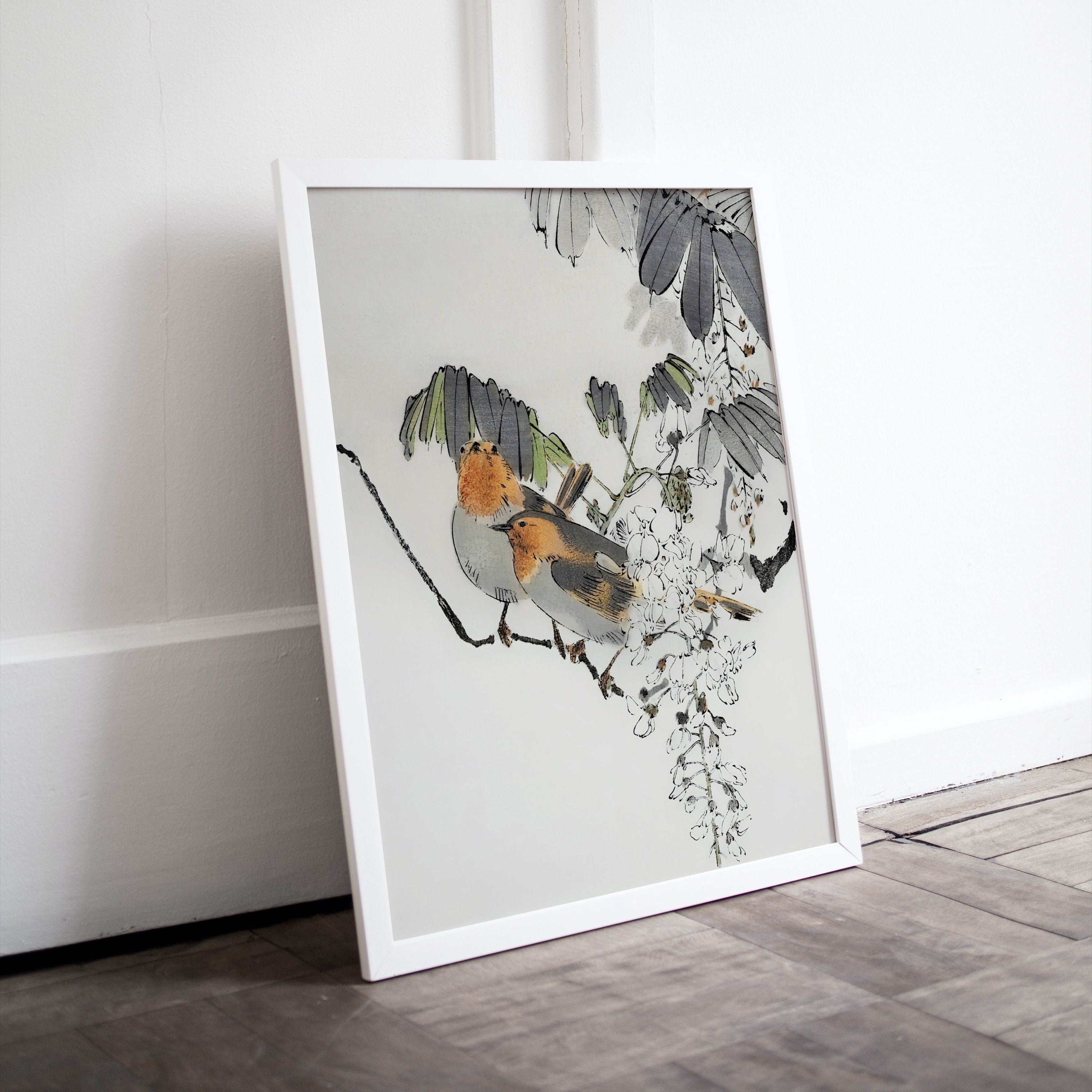 Vintage Sparrows Perched On a Branch Japanese Painting. Japanese Wall Art Printable Poster. 19th Century Japanese Vintage Wall Art, Bird Art – Printable Wall Art Digital Download – Digital Download