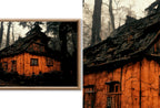 Set of 10 Halloween Samsung Frame TV 4K Art. Creepy Haunted Houses in Dark Forests. Horror Art. Instant Download Frame TV Halloween Art Set.