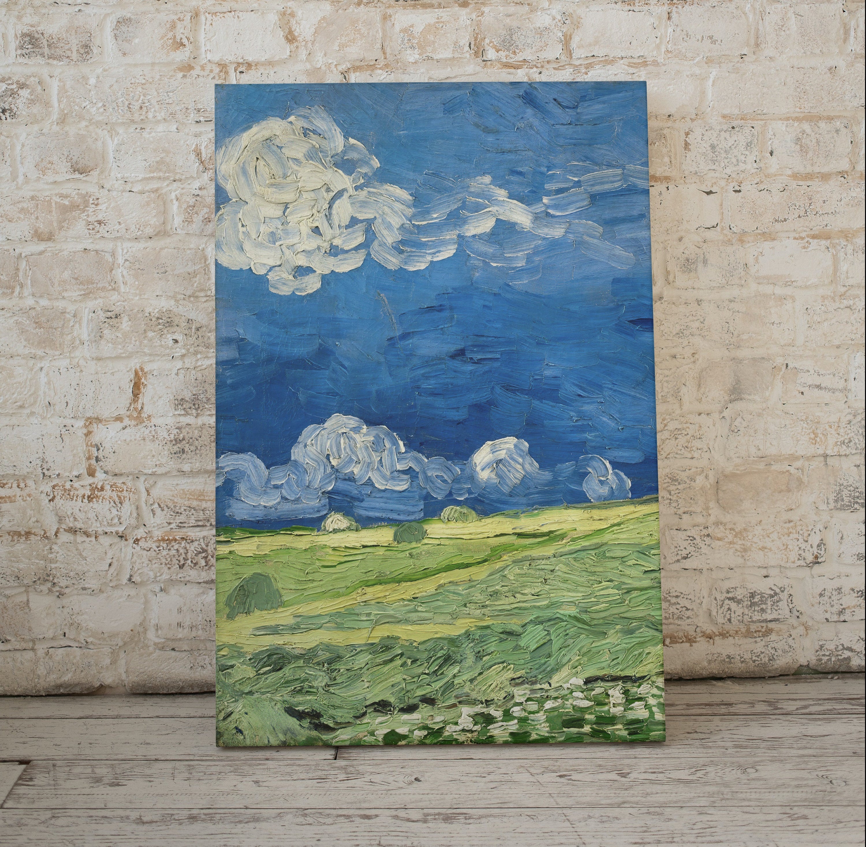 Wheatfield Under Thunderclouds Vincent van Gogh Printable Famous Art Prints. Instant Download van Gogh Print Vintage Painting Fine Art Print