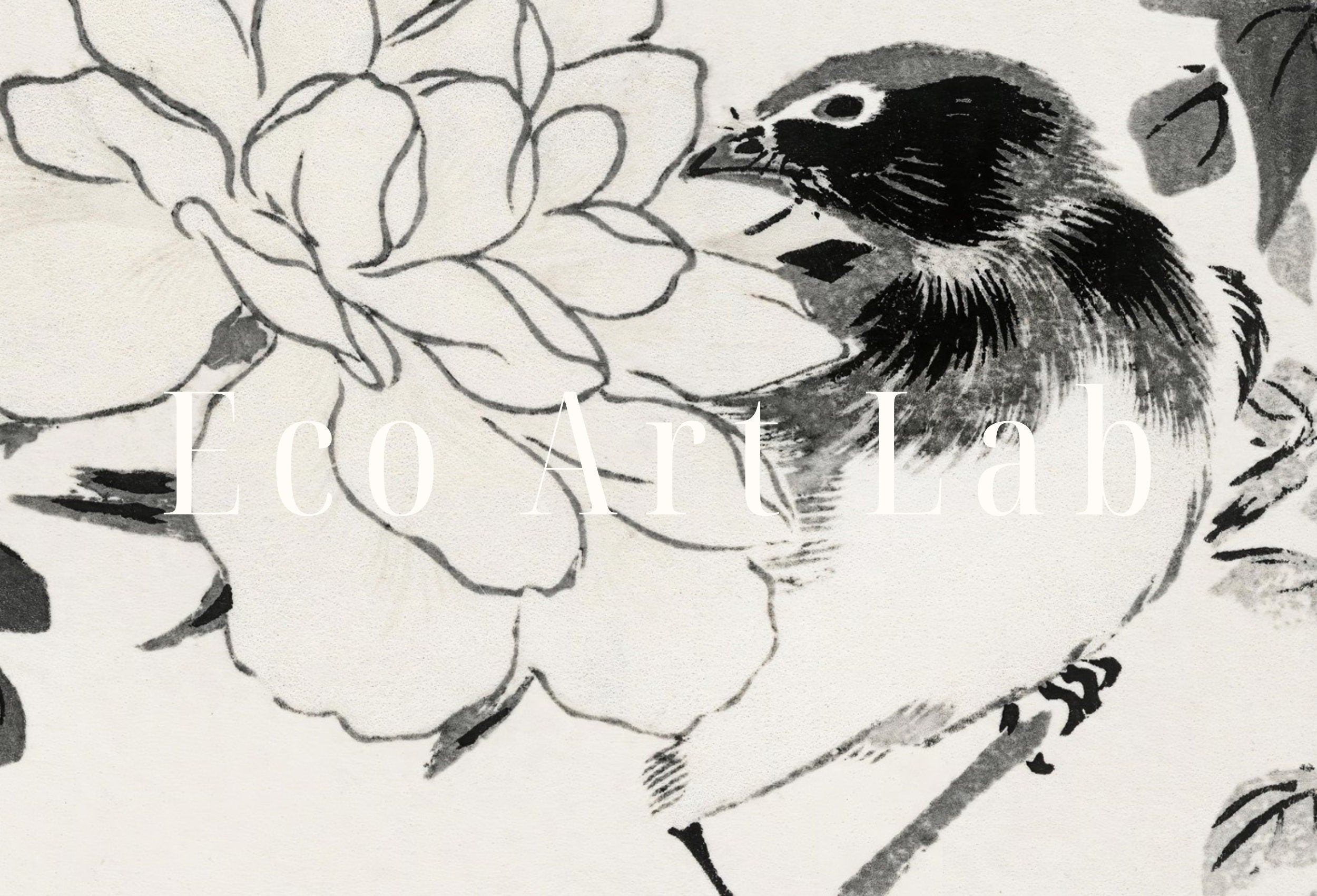 Vintage Robin Birds and Rose Japanese Painting. Japanese Wall Art Printable Poster. 19th Century Japanese Vintage Wall Art, Bird Asian Art – Printable Wall Art Digital Download – Digital Download