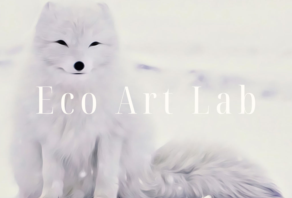 White Arctic Fox in Snow. Printable Wall Art. Digital Download Fox Wall Art Poster. Nature Print Digital Art. Instant Download Winter Decor
