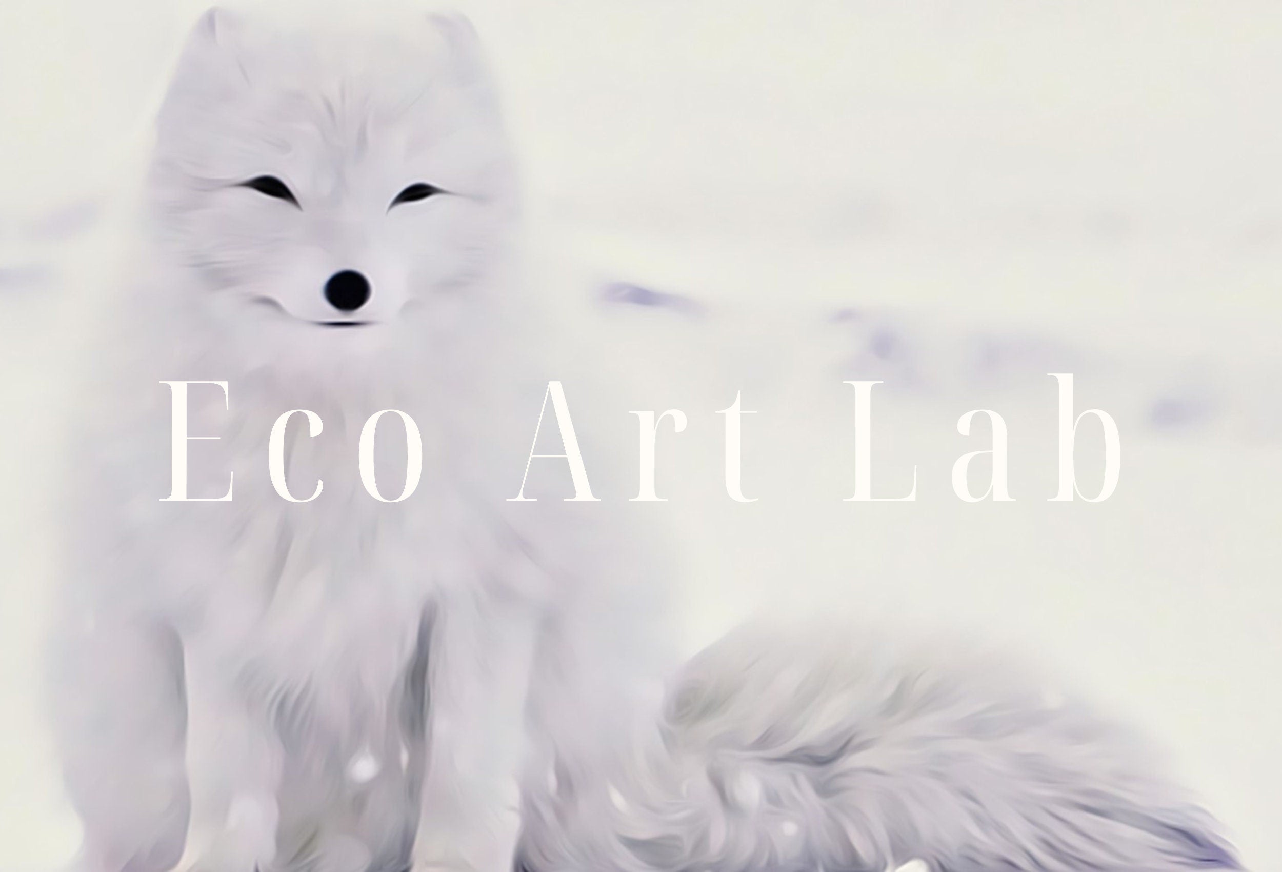 White Arctic Fox in Snow. Printable Wall Art. Digital Download Fox Wall Art Poster. Nature Print Digital Art. Instant Download Winter Decor