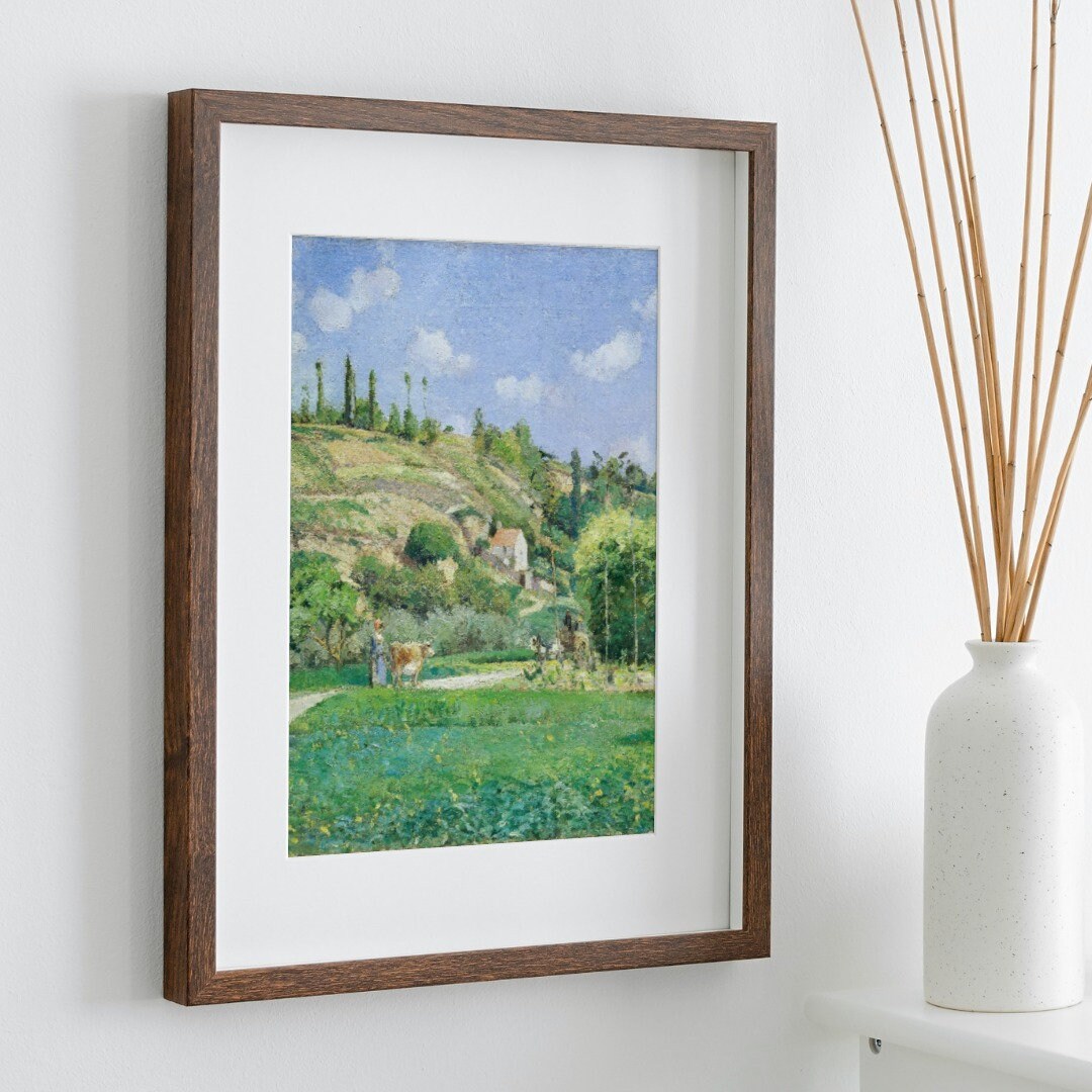 Vintage Impressionist French Countryside Antique Landscape Painting. Country Fine Art Print Wall Decor. Printable Instant Download Art
