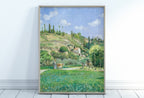 Vintage Impressionist French Countryside Antique Landscape Painting. Country Fine Art Print Wall Decor. Printable Instant Download Art