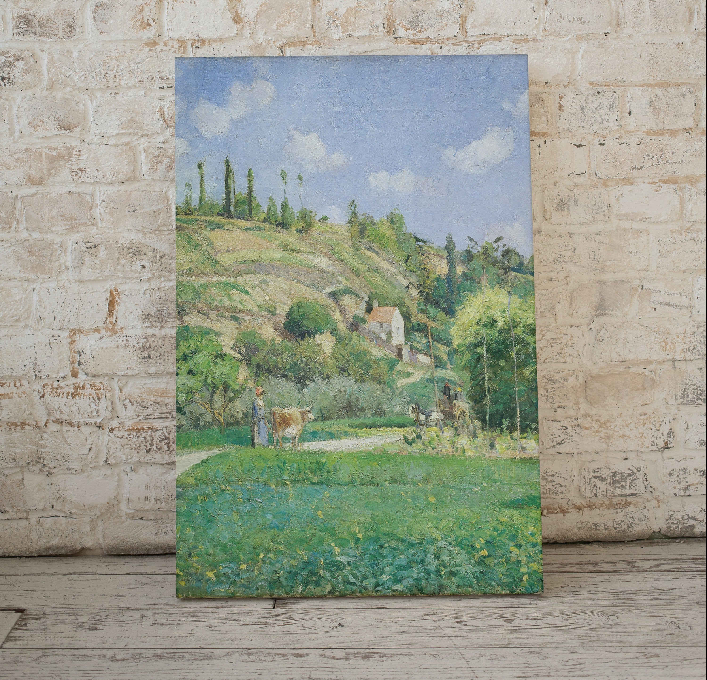 Vintage Impressionist French Countryside Antique Landscape Painting. Country Fine Art Print Wall Decor. Printable Instant Download Art