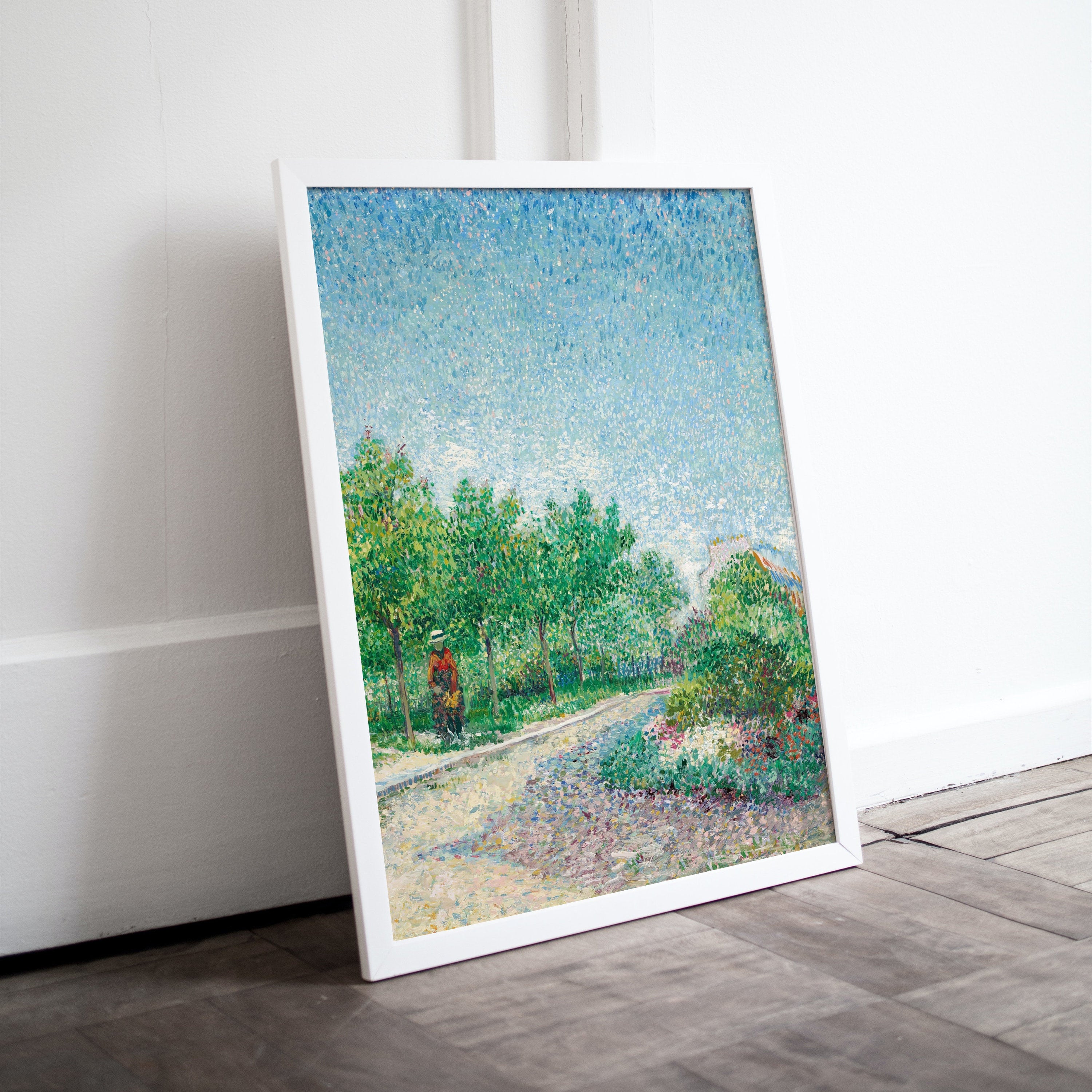 Vintage Spring Landscape. Vincent van Gogh Print. Instant Download Antique Painting Wall Art. Printable van Gogh Wall Art. Fine Art Print