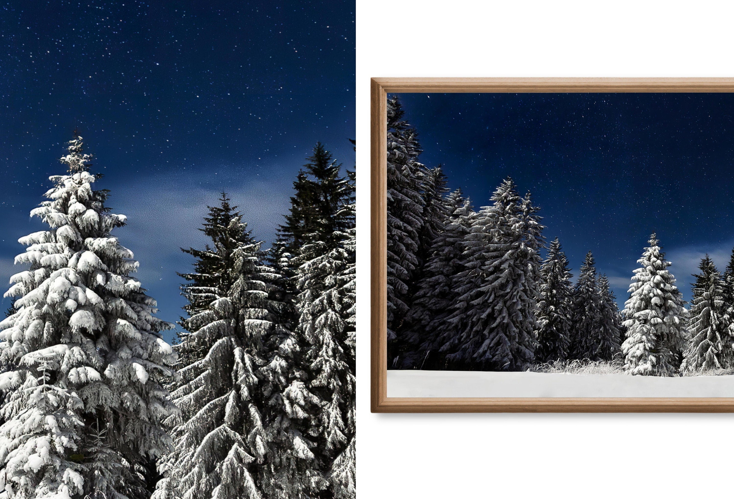 Set of 25 Samsung Frame TV 4K Art. Winter Wall Art Nature Digital Collection. Winter Snow Decor TV Art Set. Instant Download Frame TV Art.
