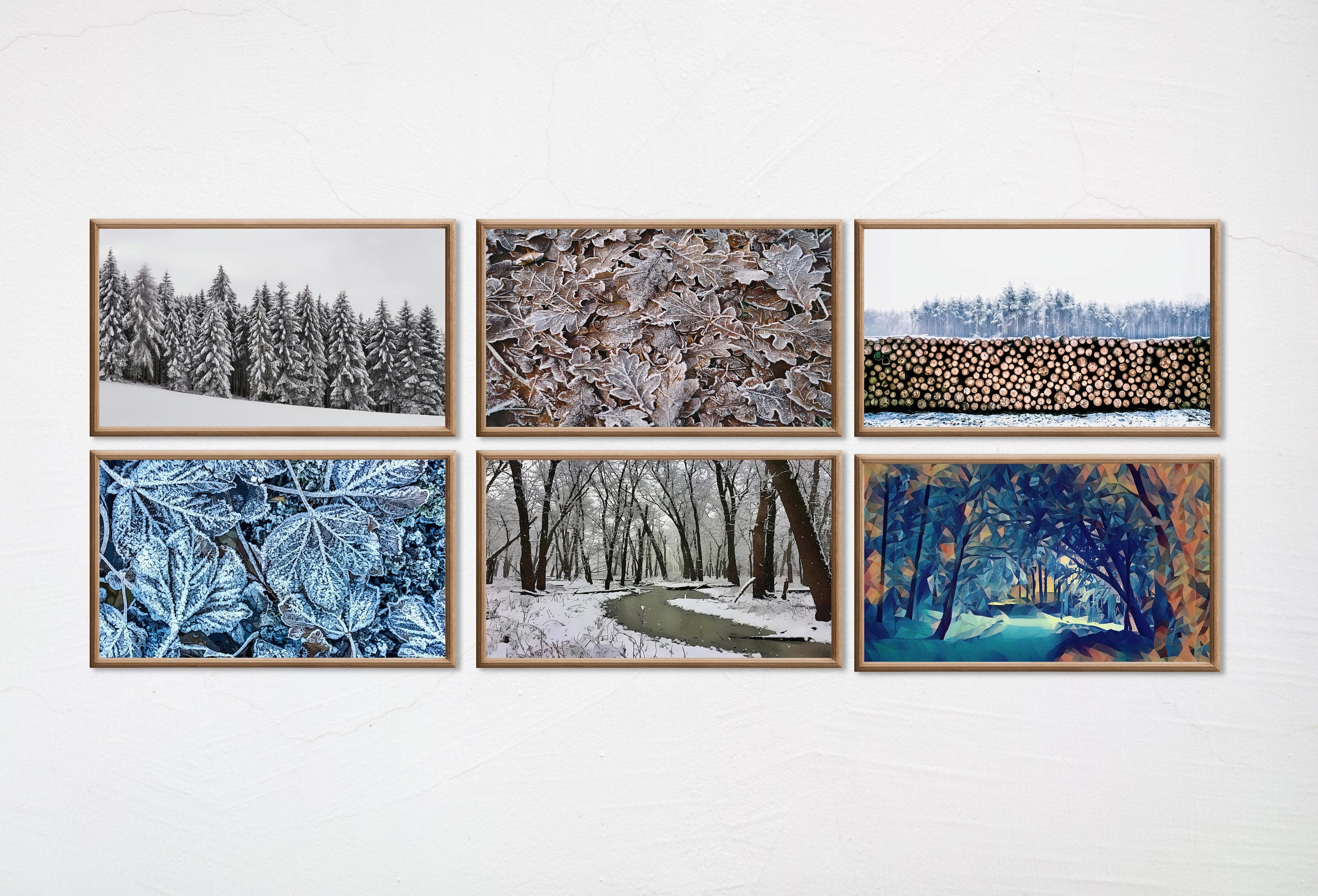 Set of 15 Samsung Frame TV 4K Art. Winter Wall Art Nature Digital Collection. Winter Snow Decor TV Art Set. Instant Download Frame TV Art.
