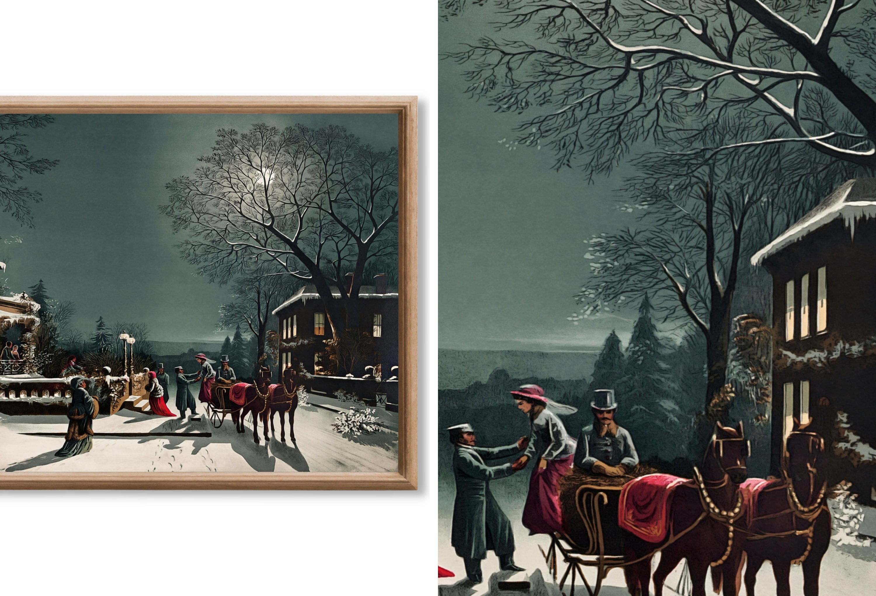 Set of 15 Samsung Frame TV 4K Art. Christmas Landscapes Winter Art Digital Collection. Holiday Decor Art Set. Instant Download Frame TV Art