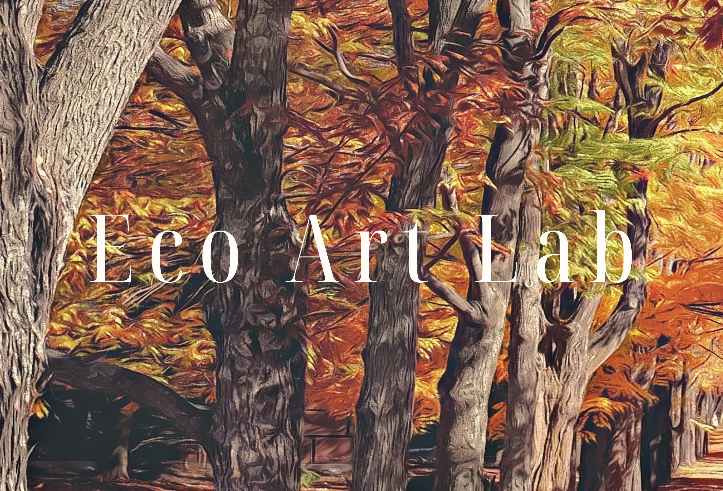 Samsung Frame TV Art 4K Forest Trails in the Fall Landscape Digital Paintings Set of 2. Instant Download Fall Art for the Samsung Frame TV.