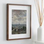 View of Paris Vincent van Gogh Printable Famous Oil Painting. Instant Download van Gogh Print European Landscape Vintage Wall Decor Fine Art