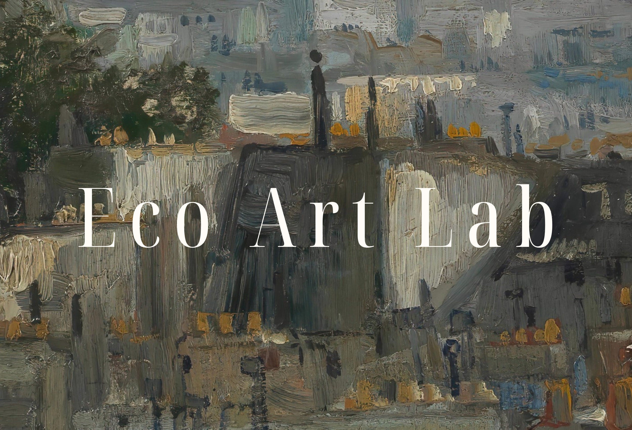View of Paris Vincent van Gogh Printable Famous Oil Painting. Instant Download van Gogh Print European Landscape Vintage Wall Decor Fine Art