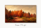 Samsung Frame TV Art 4K Rustic Autumn Landscape Digital Paintings Set of 3. Instant Download Muted Fall Art for Samsung Frame TV. Art for TV