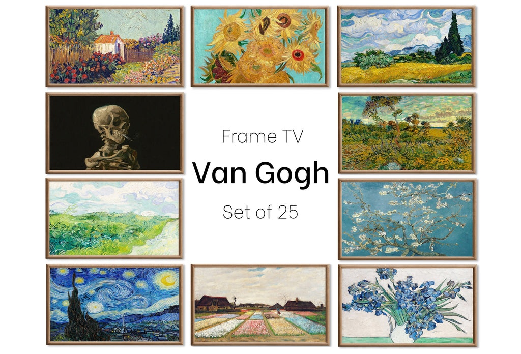 Set of 25 Samsung Frame TV 4K Art. Ultimate Van Gogh Famous Paintings Collection. Vincent Van Gogh Art Set. Instant Download Frame TV Art