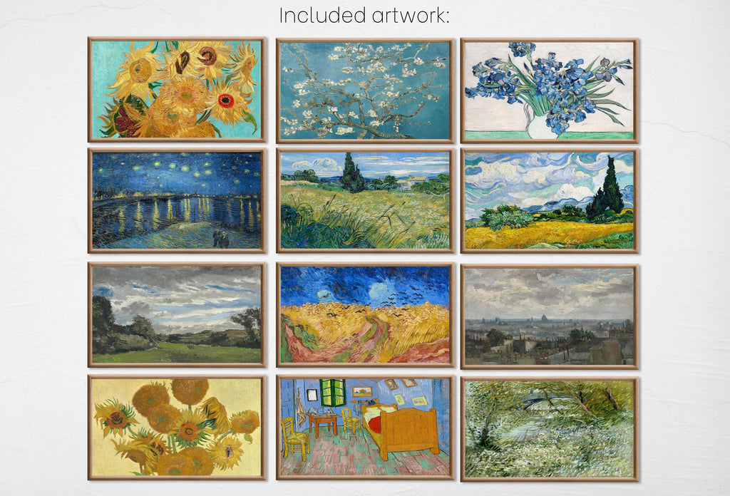 Set of 25 Samsung Frame TV 4K Art. Ultimate Van Gogh Famous Paintings Collection. Vincent Van Gogh Art Set. Instant Download Frame TV Art
