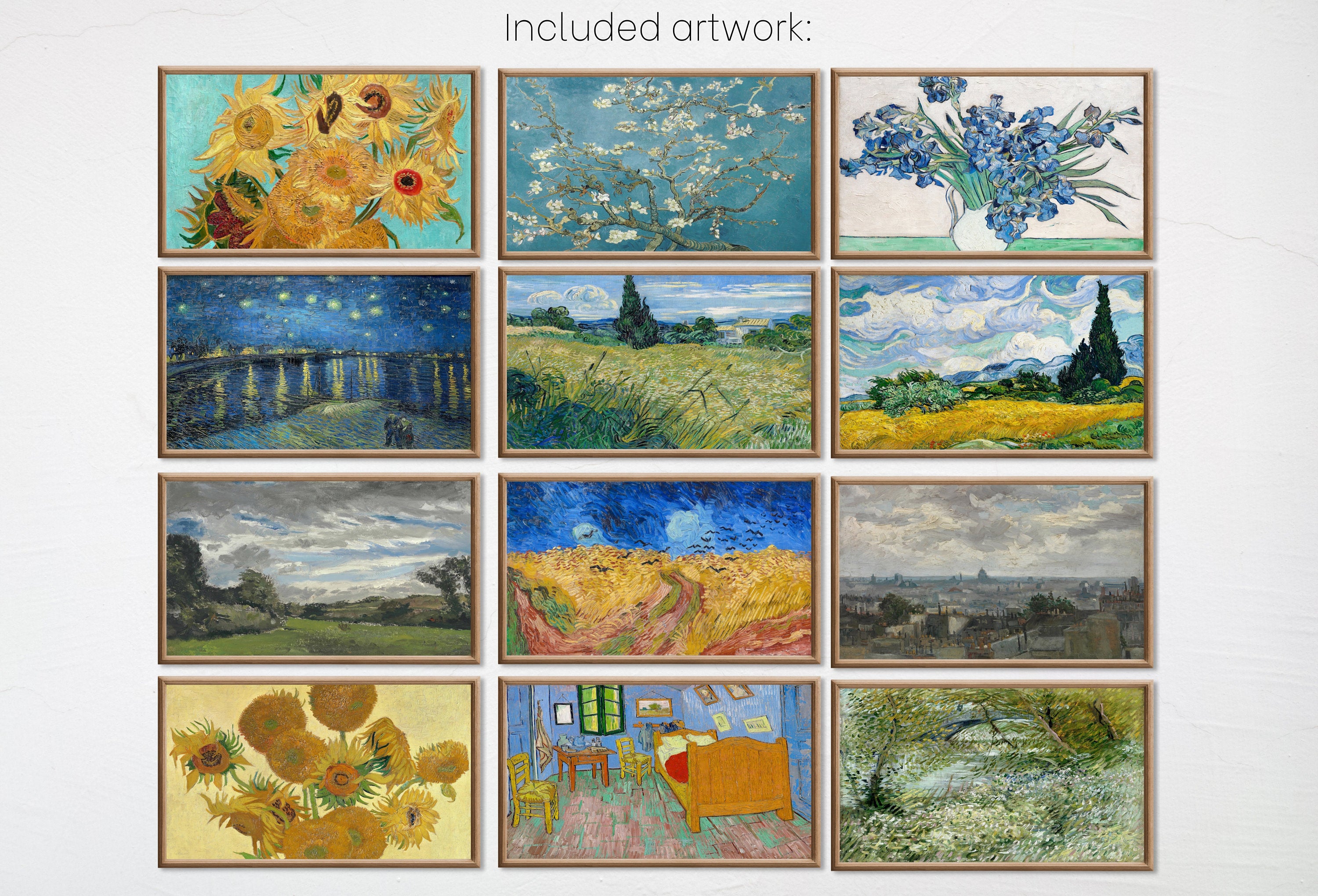 Set of 25 Samsung Frame TV 4K Art. Ultimate Van Gogh Famous Paintings Collection. Vincent Van Gogh Art Set. Instant Download Frame TV Art