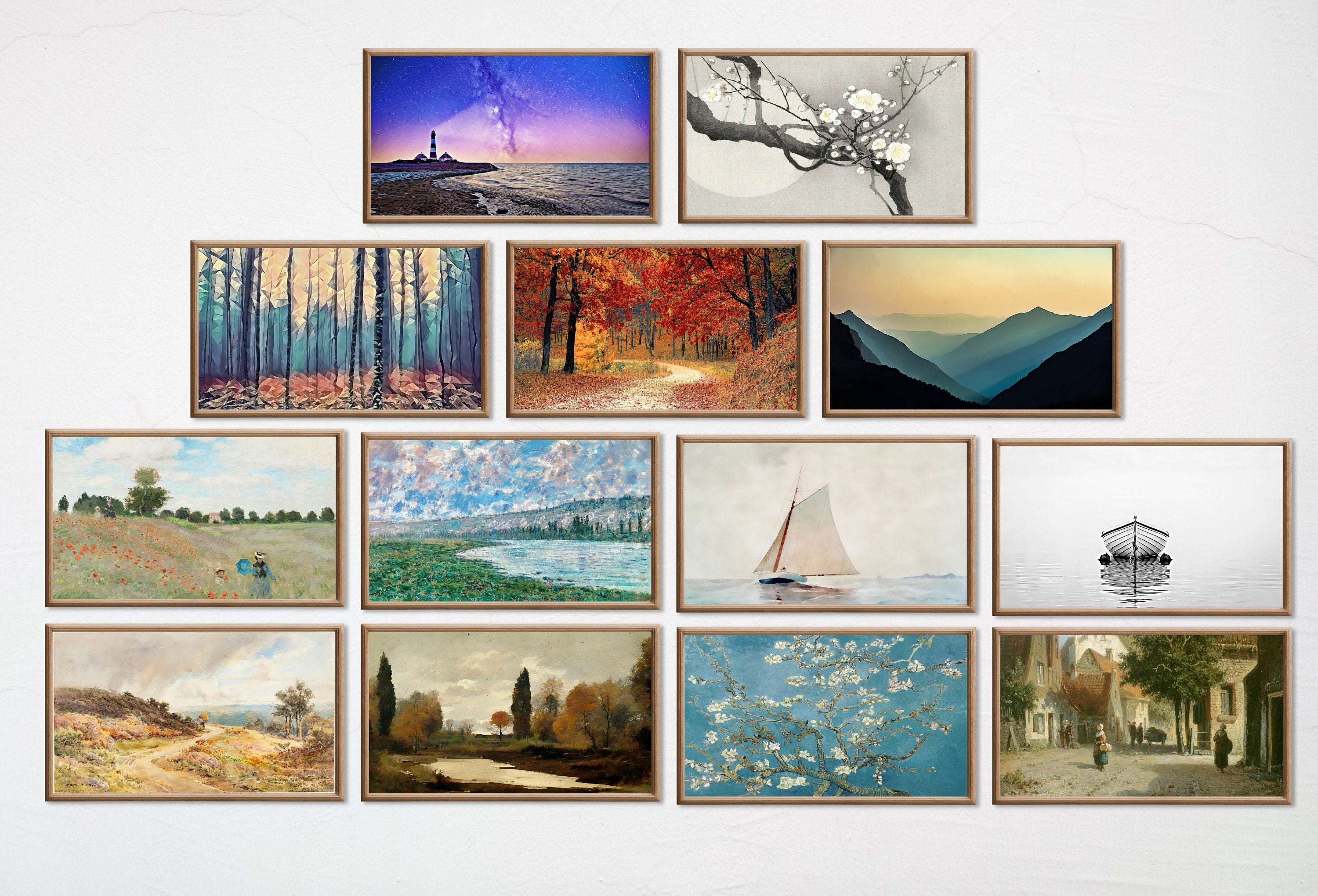 Set of 25 Samsung Frame TV 4K Art. Best Sellers Paintings & Digital Art Ultimate Collection. TV Art Set. Instant Download Frame TV Art