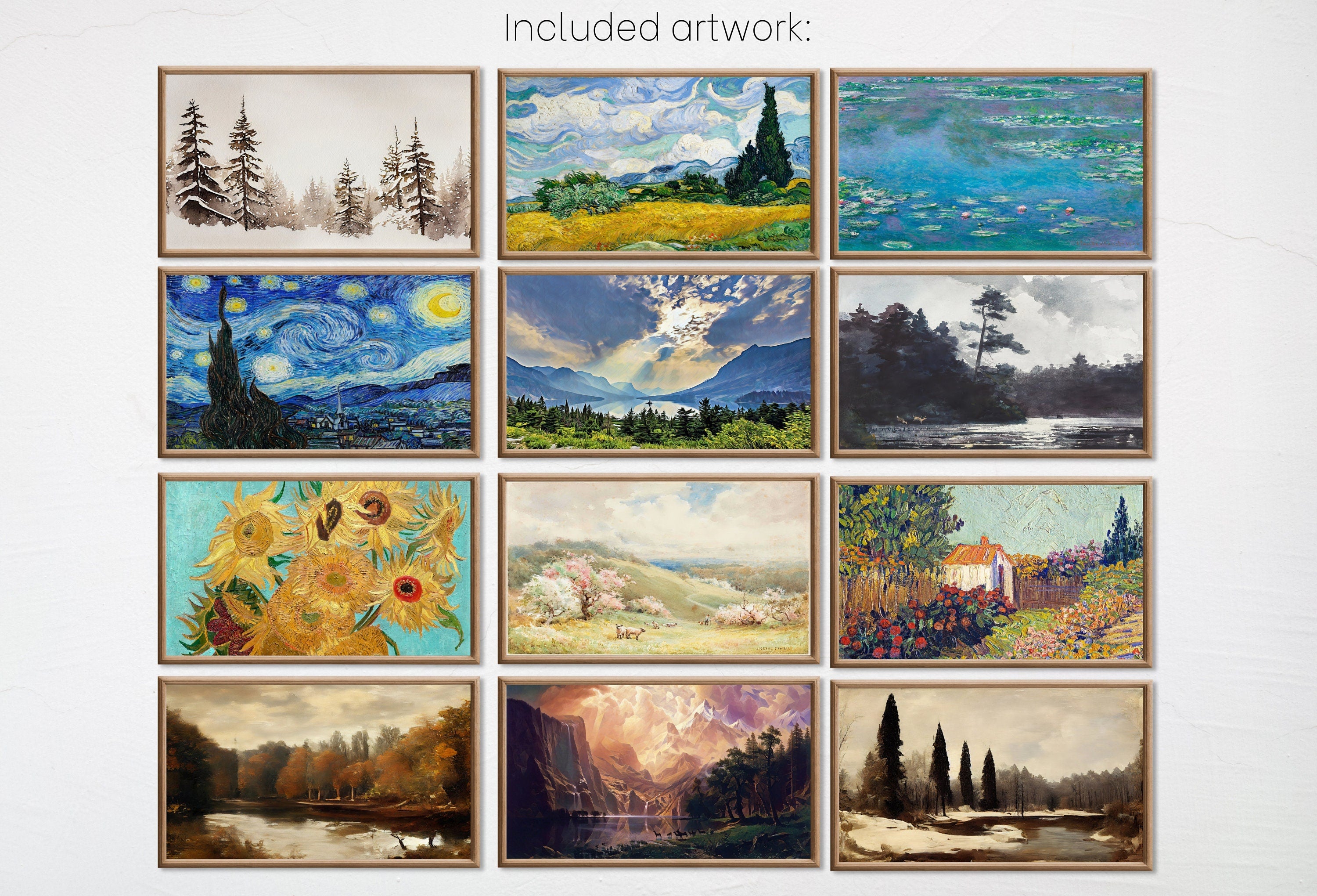 Set of 25 Samsung Frame TV 4K Art. Best Sellers Paintings & Digital Art Ultimate Collection. TV Art Set. Instant Download Frame TV Art