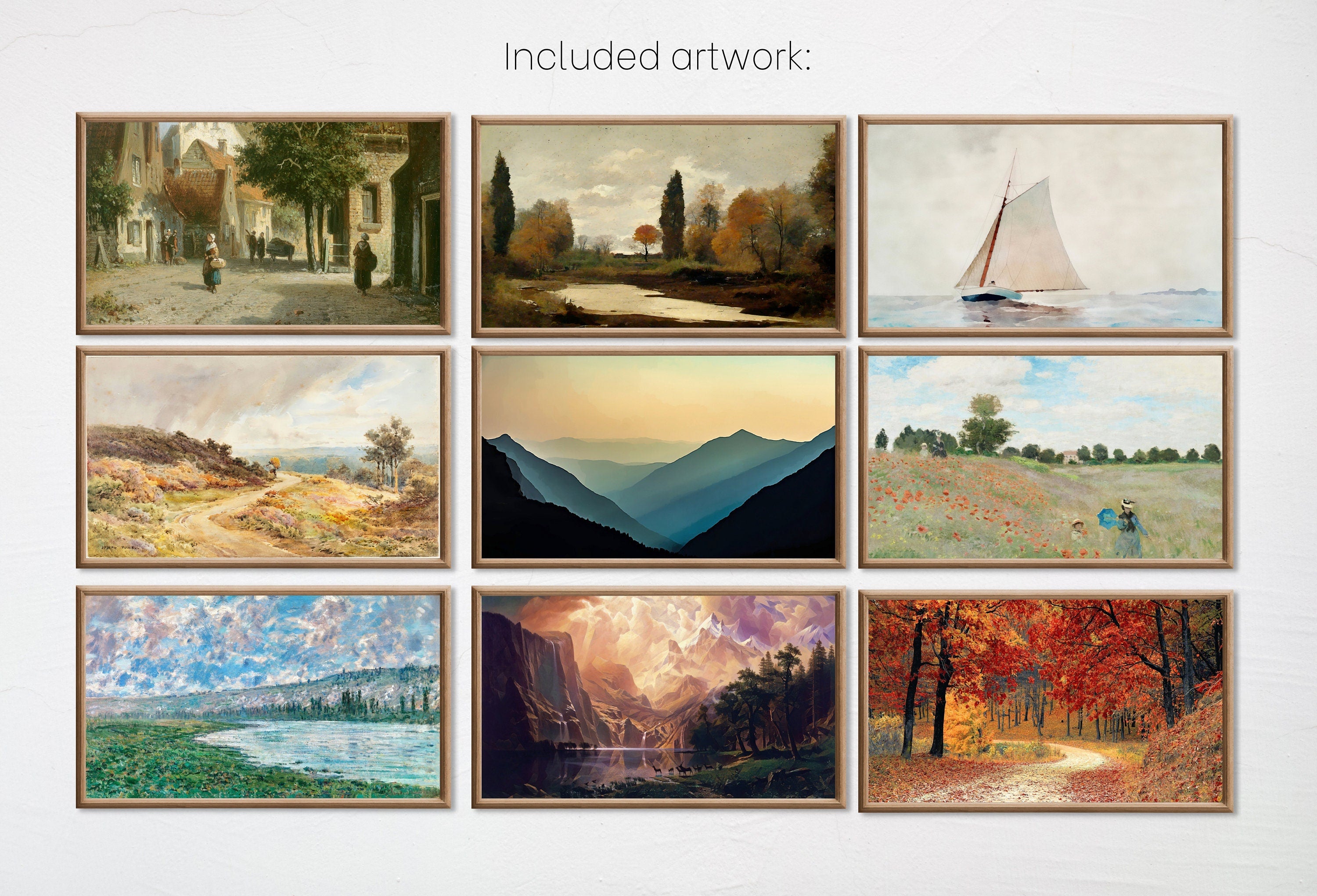 Set of 15 Samsung Frame TV 4K Art. Best Sellers Paintings & Digital Art Ultimate Collection. TV Art Set. Instant Download Frame TV Art