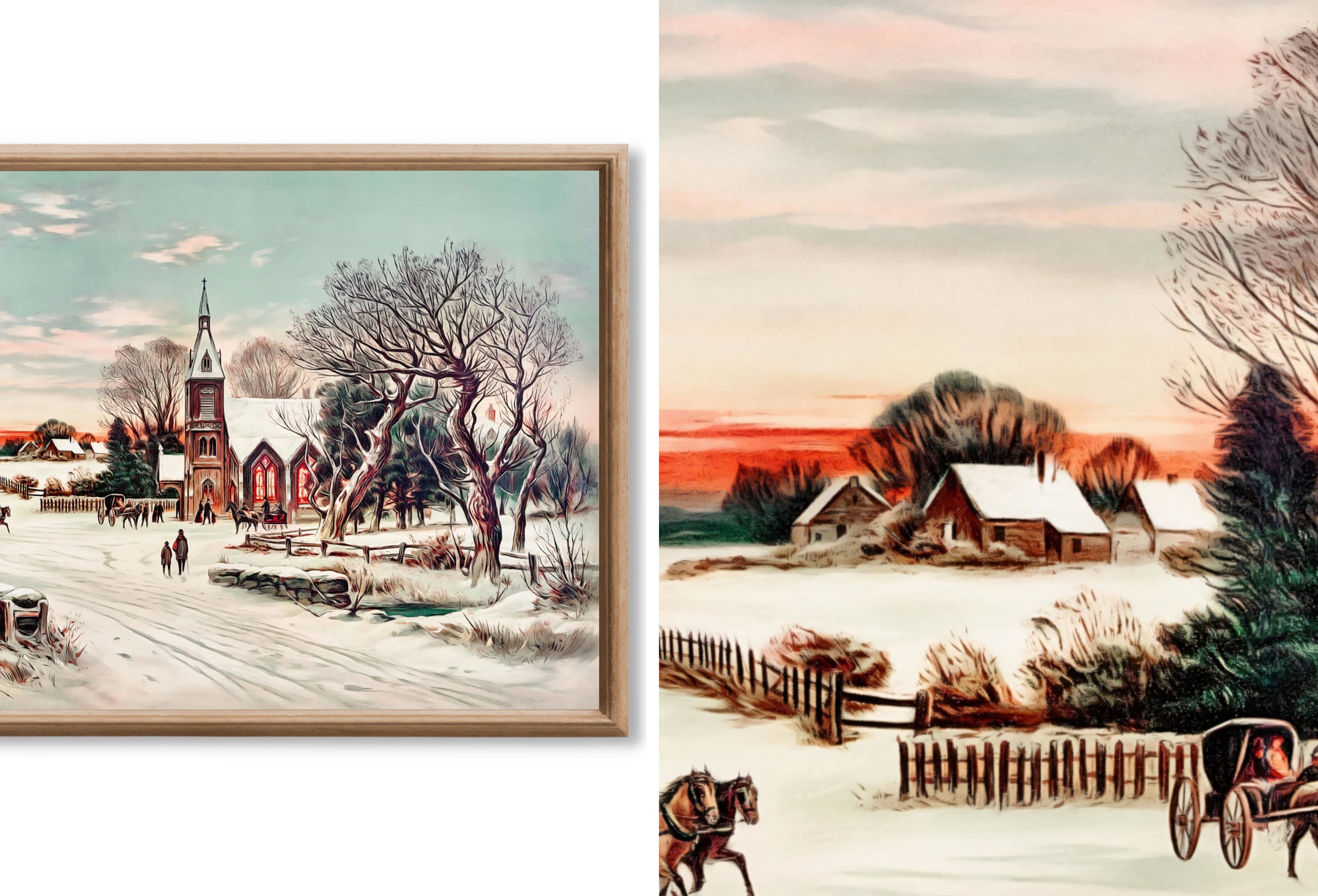 Set of 25 Samsung Frame TV 4K Art. Vintage Christmas Art Digital Collection. Christmas Wall Decor TV Art Set. Instant Download Frame TV Art