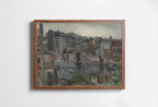 Vincent van Gogh View from Vincent's Studio. Famous Printable Oil Painting. Instant Download. van Gogh Paris Cityscape Vintage Fine Art