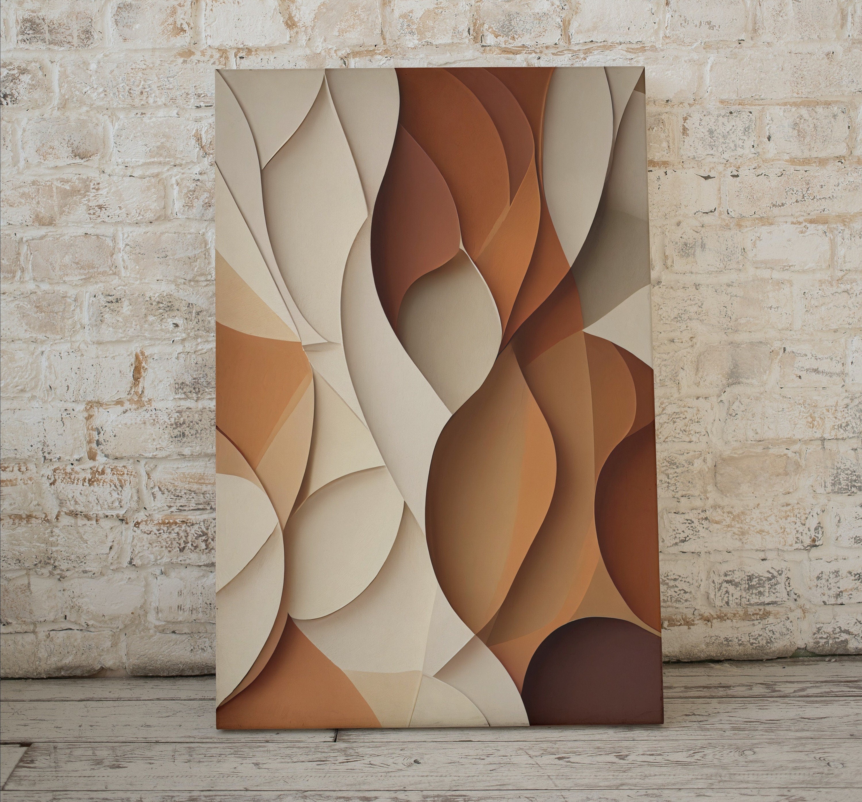 Abstract Painting 3D Texture Art. Large Abstract Printable Art. Neutral Art. Minimalist Wall Art. Modern Contemporary Boho Wall Art Print.