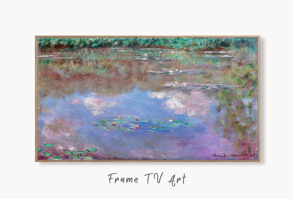 Set of 4 Samsung Frame TV Art 4K. Claude Monet Famous Paintings Collection. Water Lilies Monet Art Set. Instant Download. Frame TV Art #2