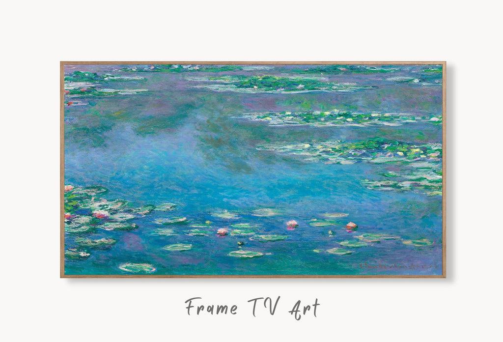 Set of 4 Samsung Frame TV Art 4K. Claude Monet Famous Paintings Collection. Water Lilies Monet Art Set. Instant Download. Frame TV Art #2