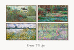Set of 4 Samsung Frame TV Art 4K. Claude Monet Famous Paintings Collection. Claude Monet Art Set. Instant Download. Vintage Frame TV Art #4
