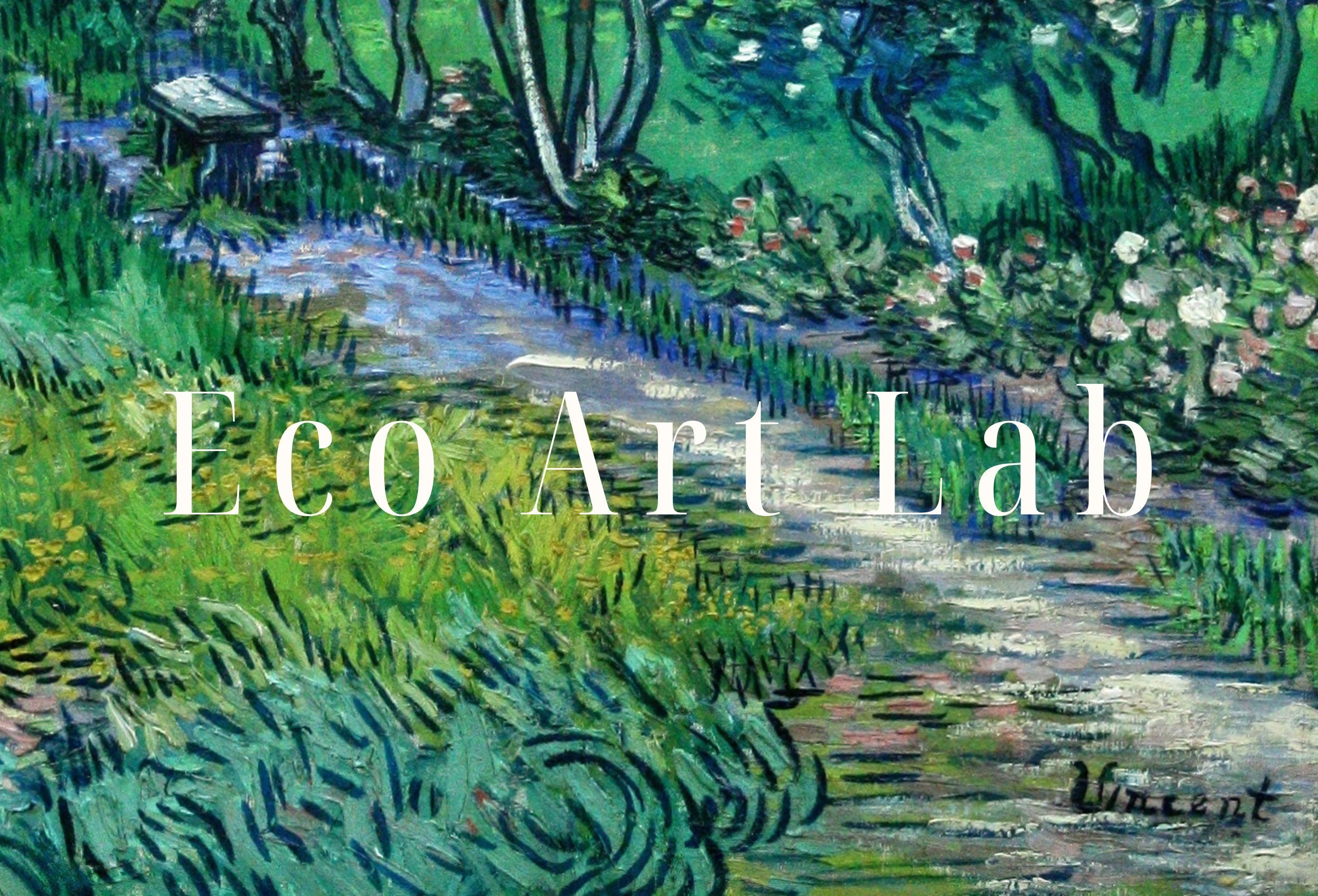 Vincent van Gogh The Garden at the Asylum at Saint-Rémy. Famous Vintage Painting. Instant Download Printable Wall Art. Vintage Floral Poster