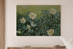 Wild Roses Famous van Gogh Painting Art Print. Instant Download Printable van Gogh Fine Art. Vintage Botanical Art. White Roses Painting.