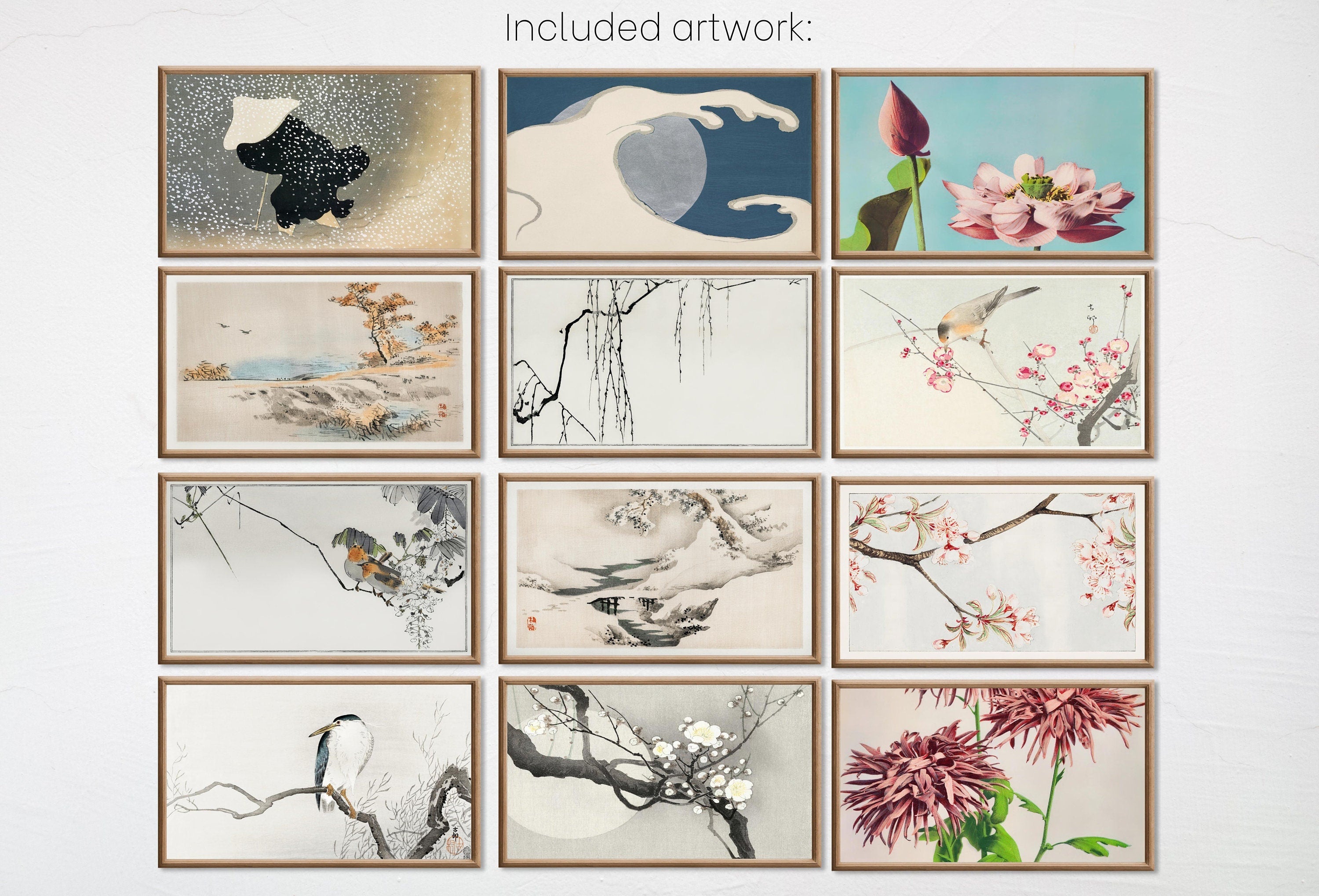 Set of 25 Samsung Frame TV 4K Art. Vintage Japanese Paintings Collection. Antique Japanese Art Set. Instant Download Japanese Frame TV Art