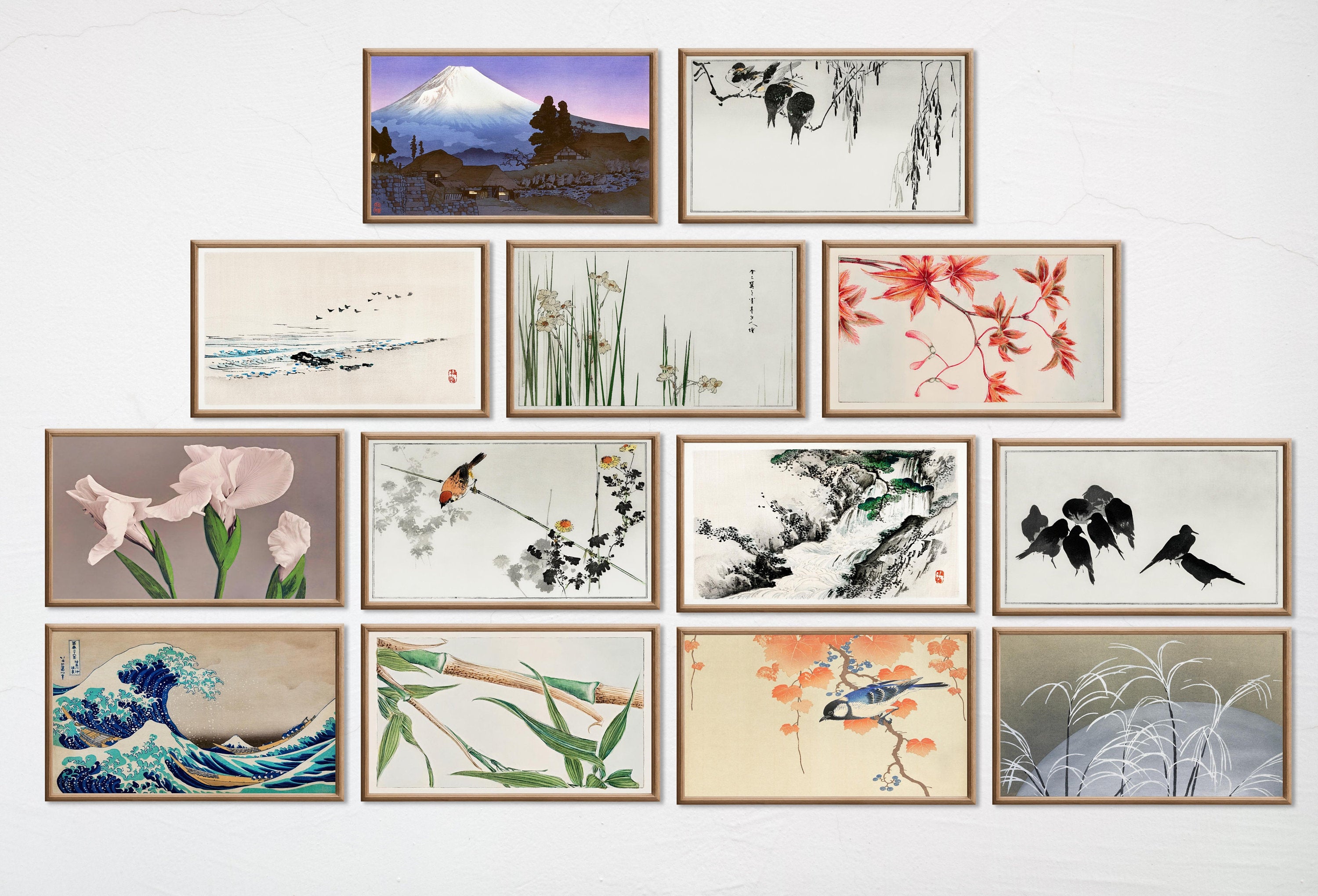Set of 25 Samsung Frame TV 4K Art. Vintage Japanese Paintings Collection. Antique Japanese Art Set. Instant Download Japanese Frame TV Art