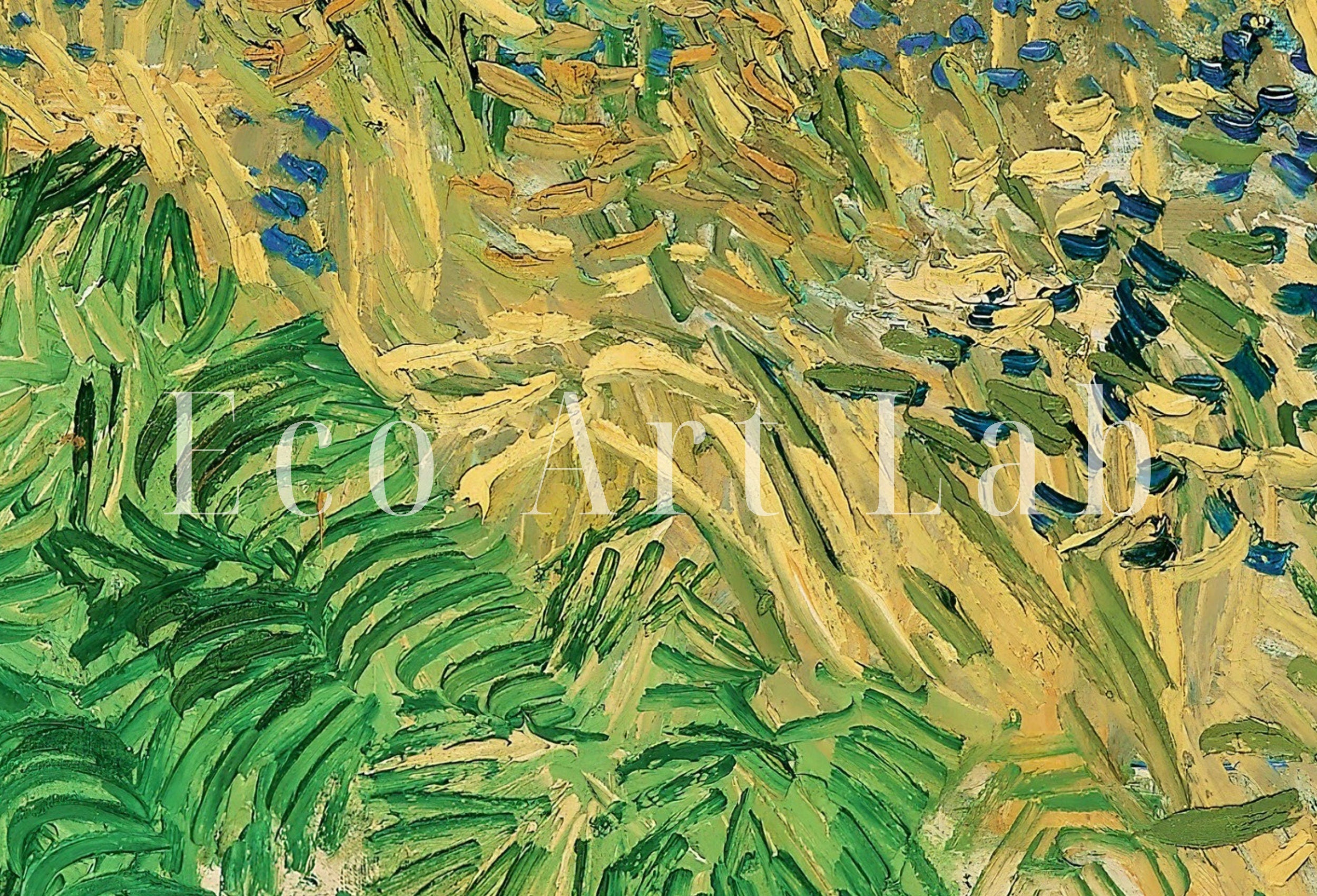 Wheatfield With Cornflowers by Vincent van Gogh. Famous Printable Art. Instant Download van Gogh Print. Vintage Landscape Painting. Fine Art